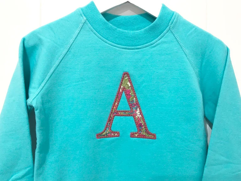 Liberty A Monogram Crew Neck - Size 2