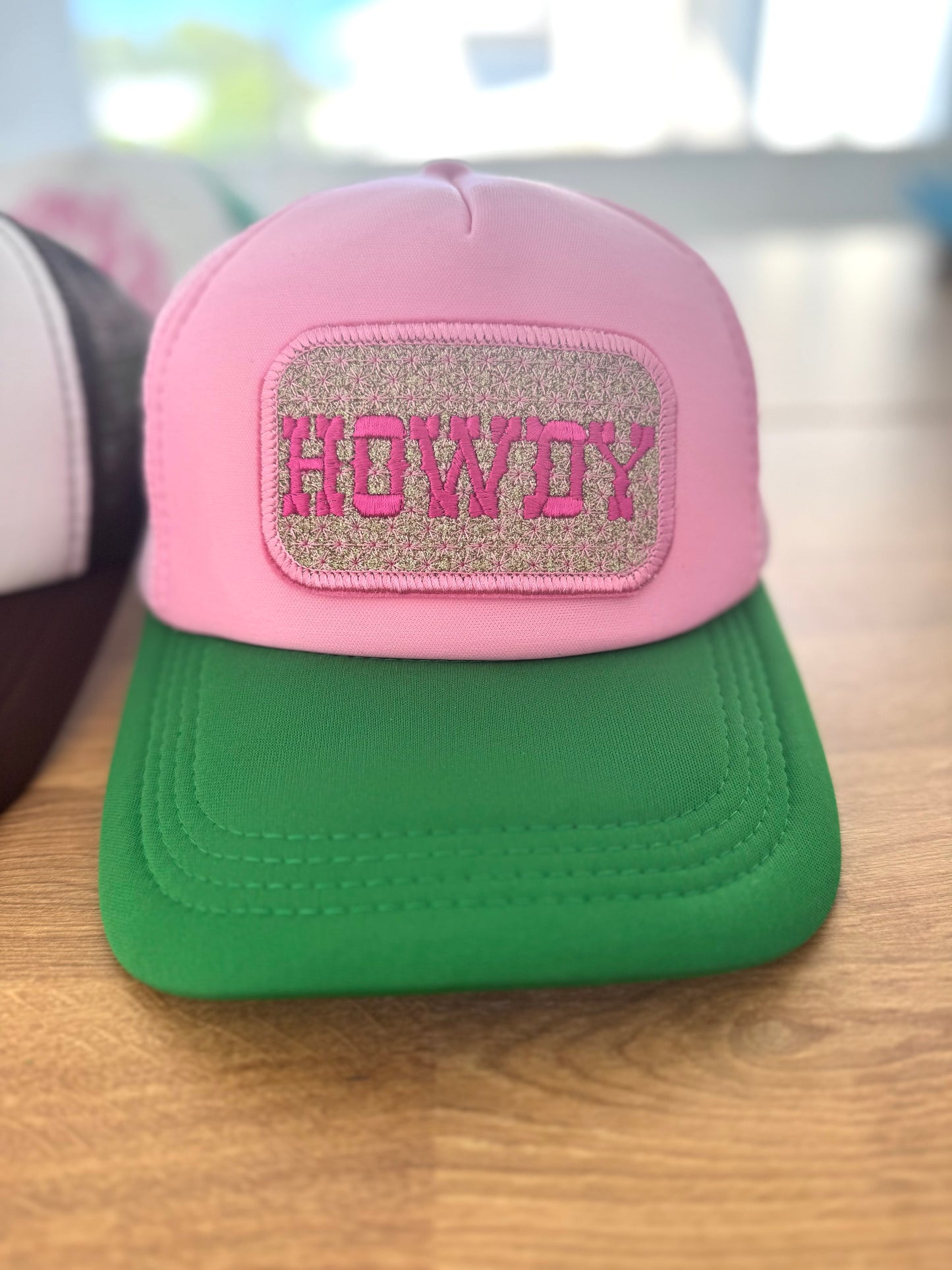Embroidered Trucker Cap - HOWDY Glitter