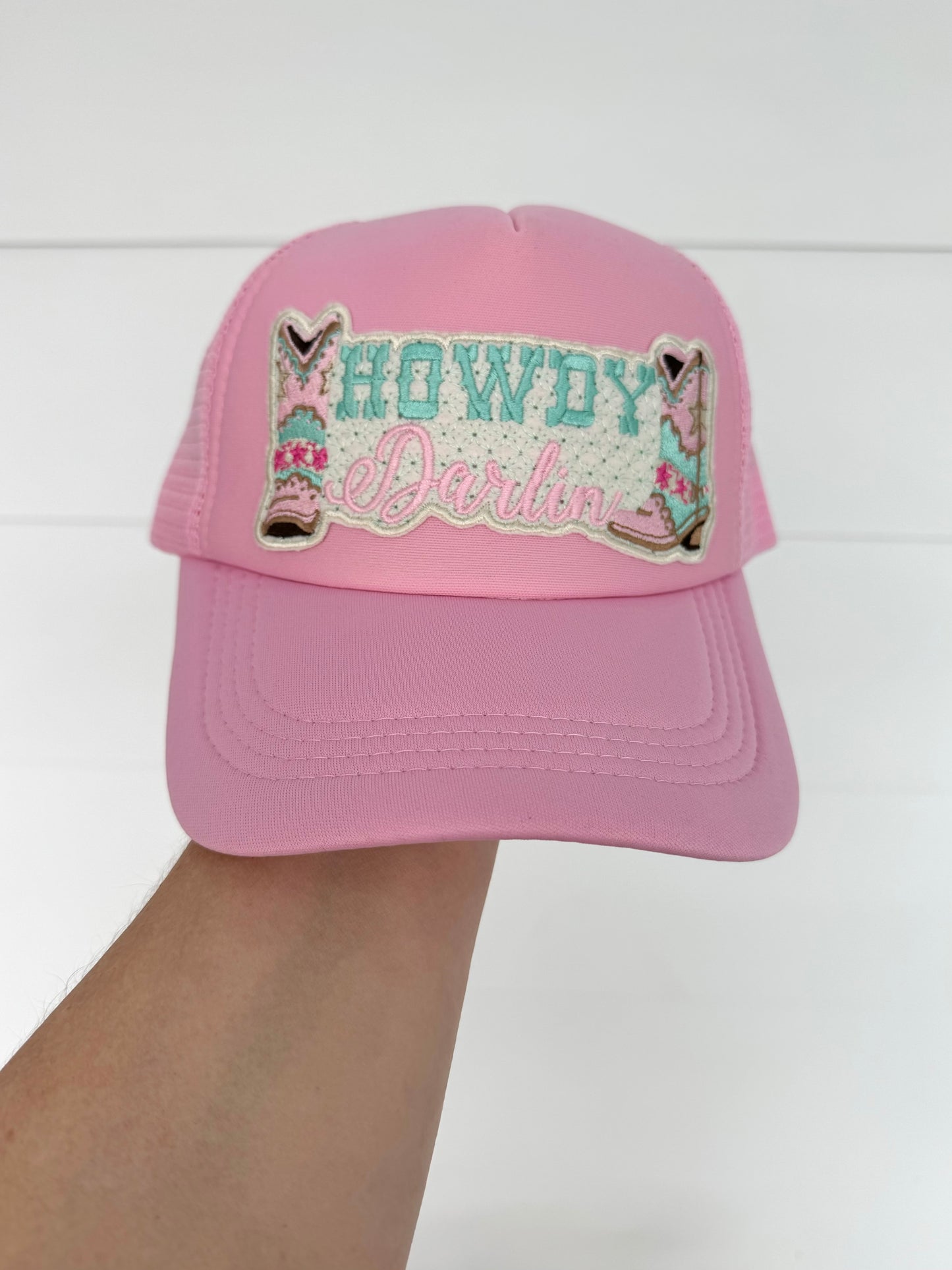 Embroidered Trucker Cap - HOWDY DARLIN