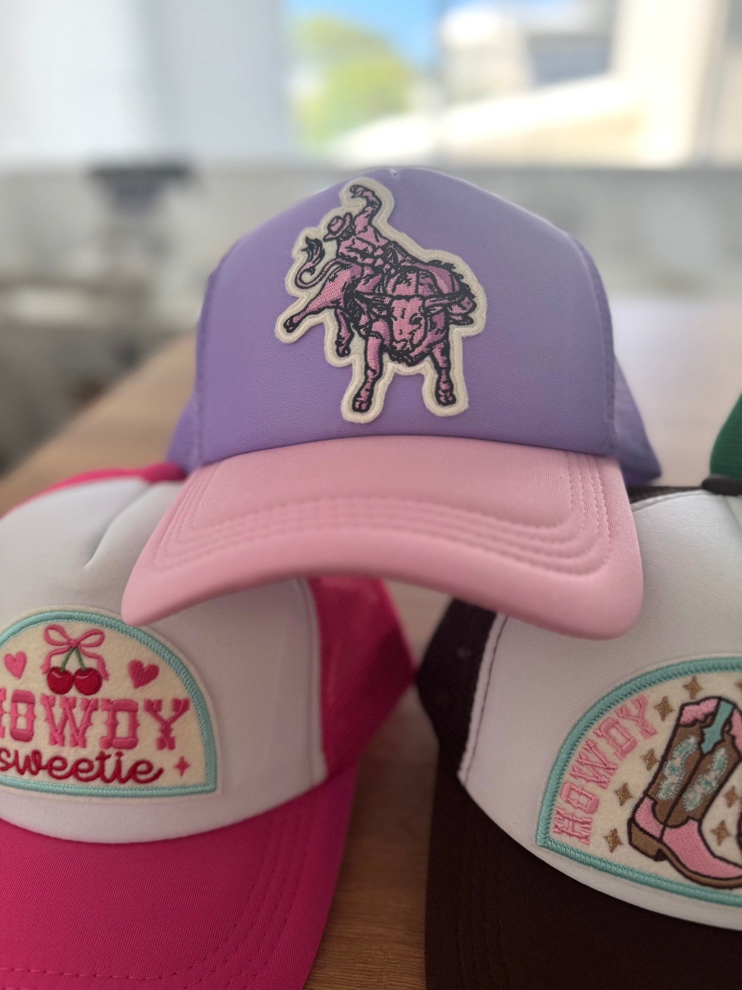 Embroidered Trucker Cap - Rodeo Bullrider Cowboy