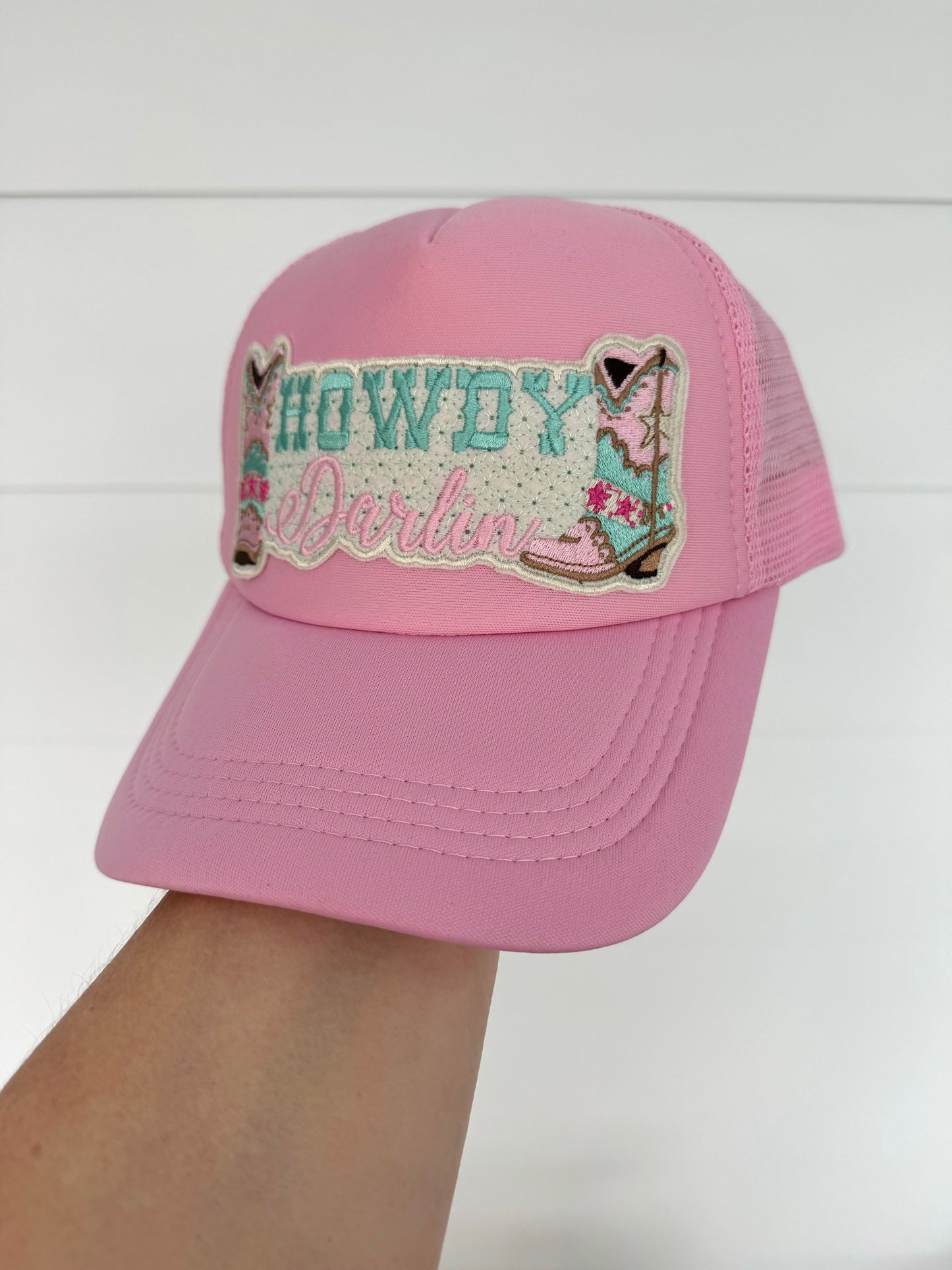 Embroidered Trucker Cap - HOWDY DARLIN