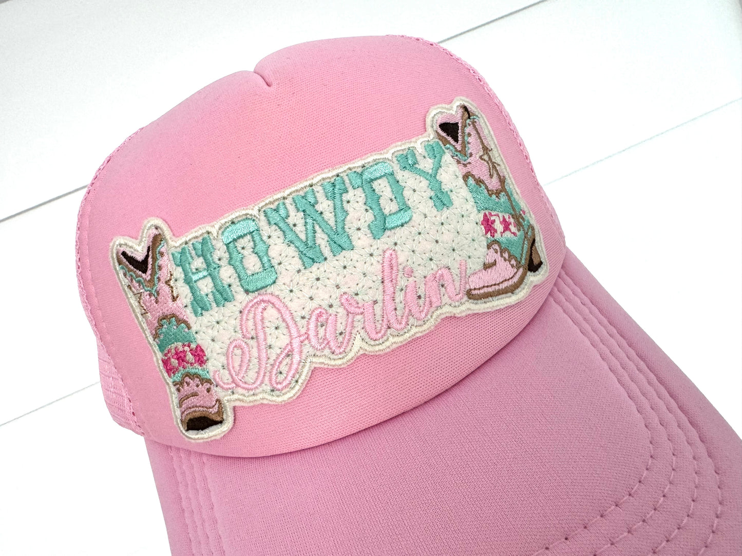 Embroidered Trucker Cap - HOWDY DARLIN