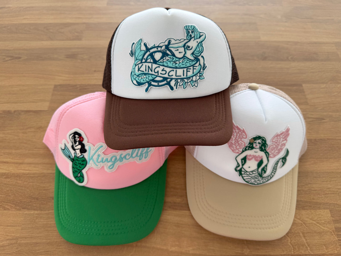Embroidered Trucker Cap - Flying Mermaid