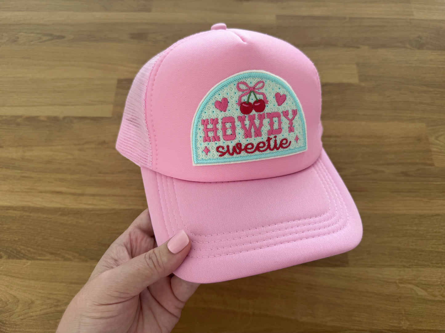 Embroidered Trucker Cap - HOWDY SWEETIE