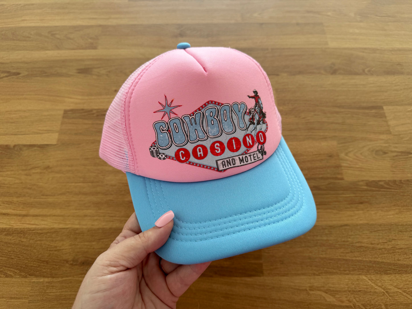 Printed Trucker Cap - Cowboy Casino and Motel
