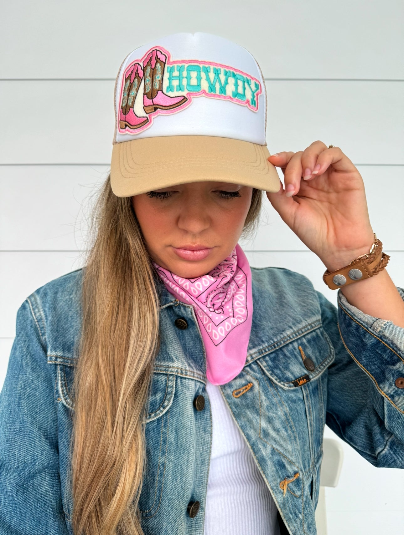 Embroidered Trucker Cap - HOWDY