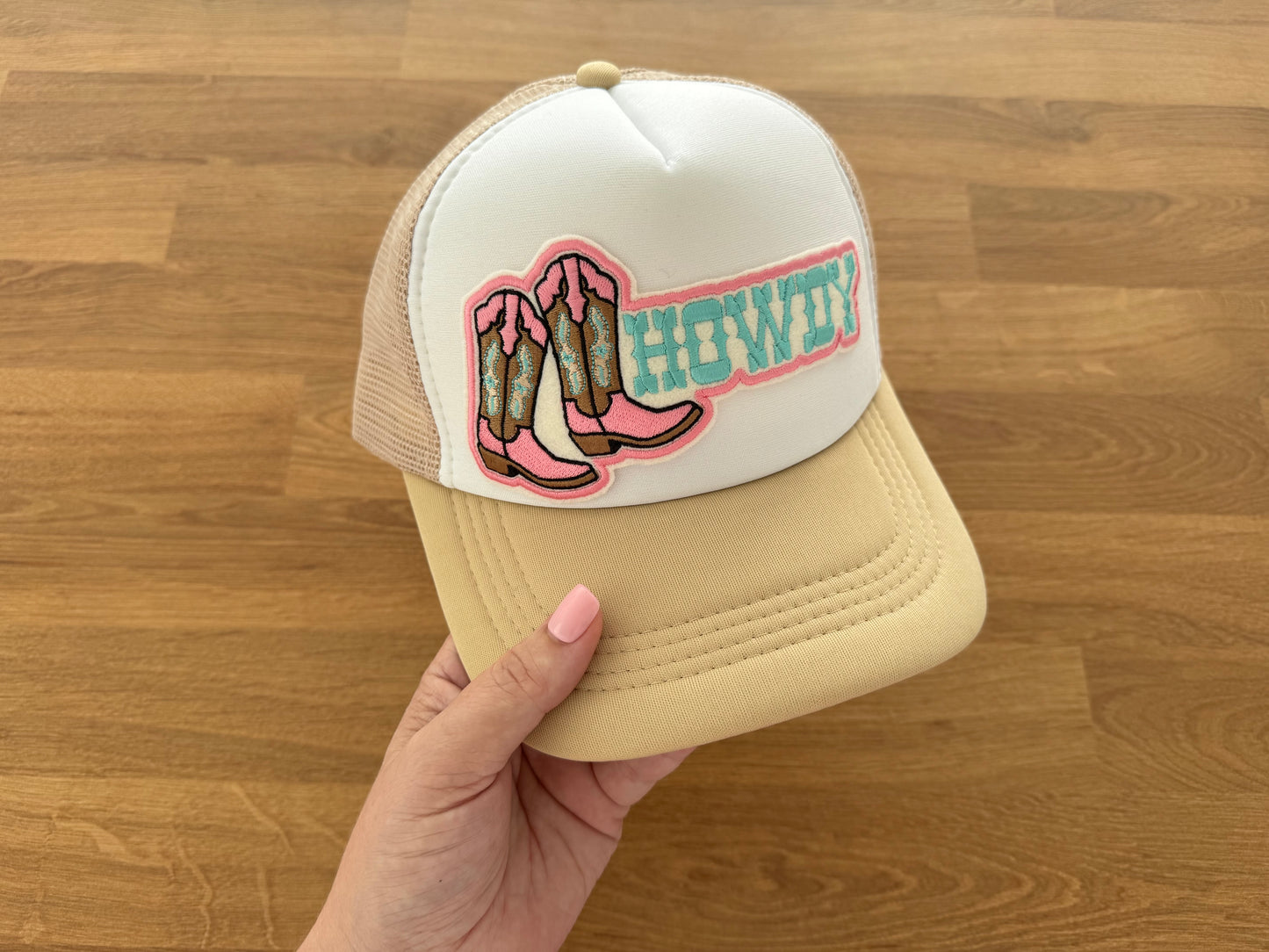 Embroidered Trucker Cap - HOWDY