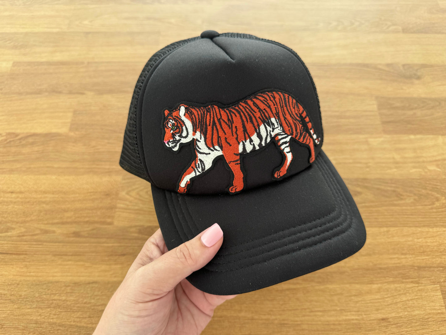 Embroidered Trucker Cap - TIGER