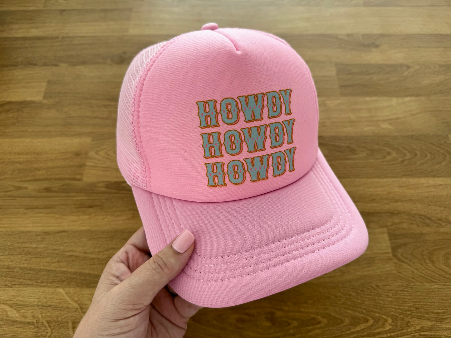 Printed Trucker Cap - HOWDY