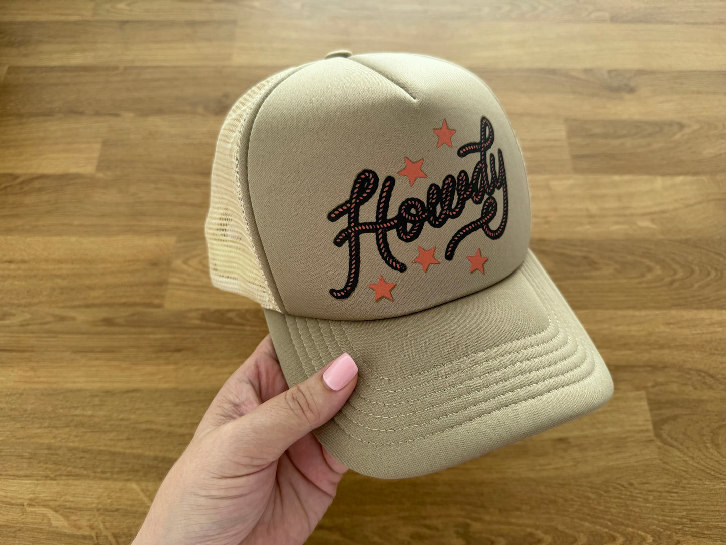 Printed Trucker Cap - HOWDY