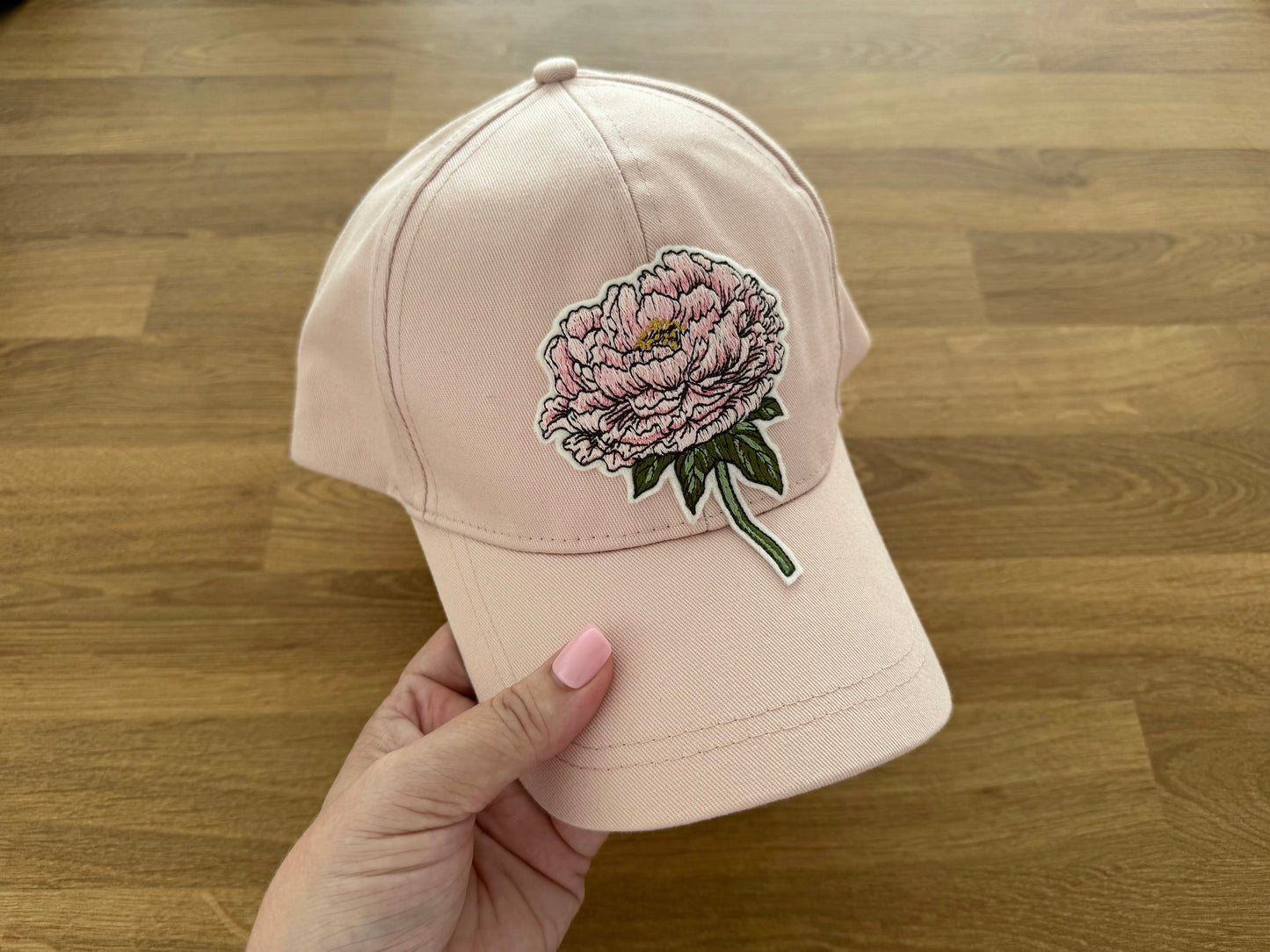 Embroidered Cap - PEONY