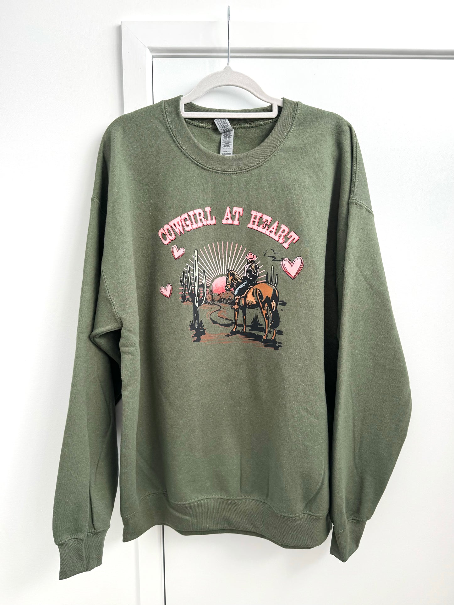 Long Sleeve Sweatshirt - COWGIRL AT HEART