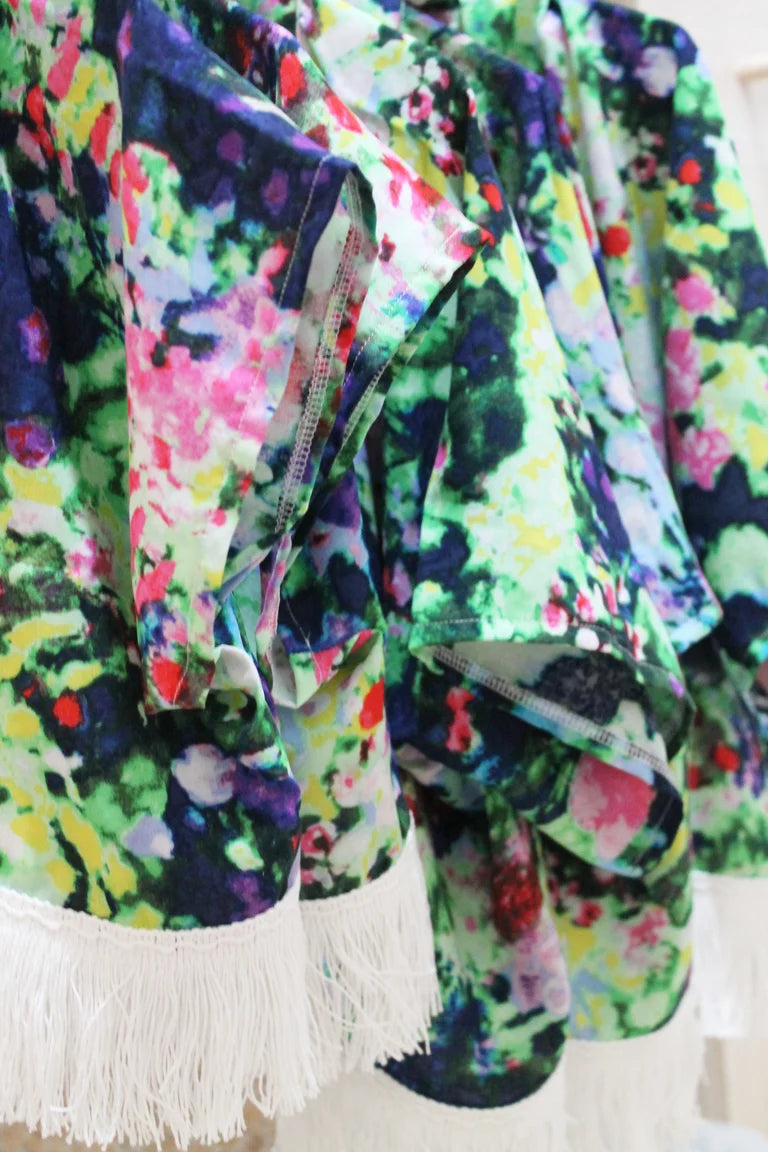 Monet Tassel Kimono - Size 4-6