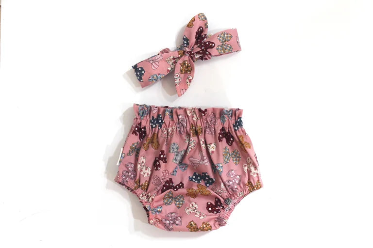 Bloomer and Top Knot Set - 000