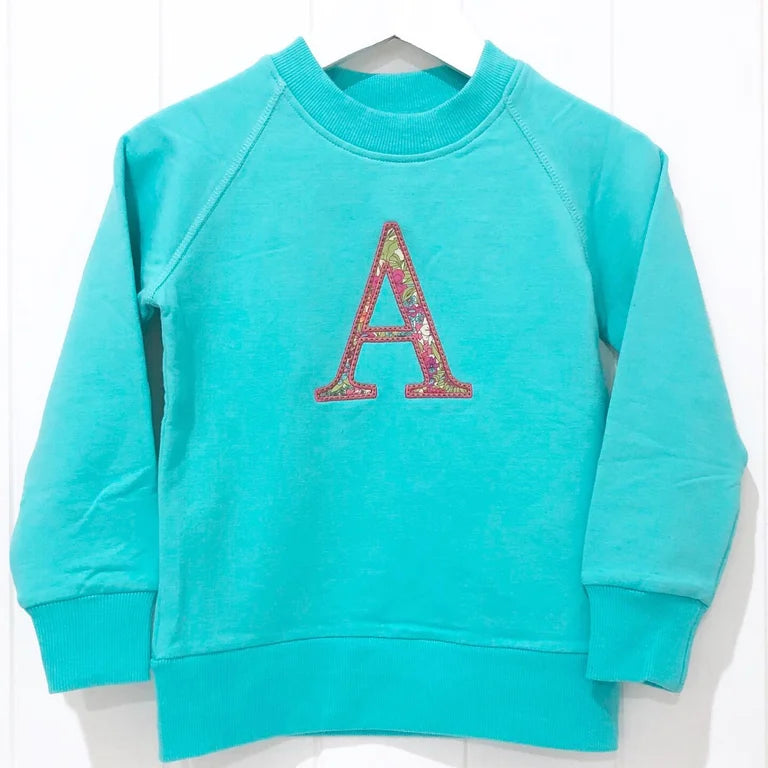 Liberty A Monogram Crew Neck - Size 2