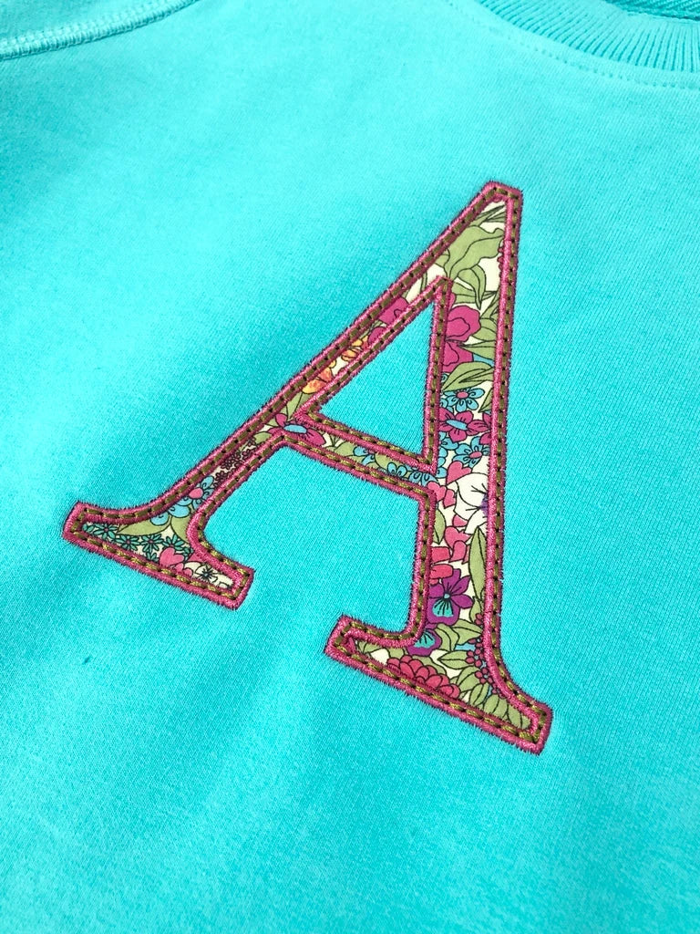 Liberty A Monogram Crew Neck - Size 2