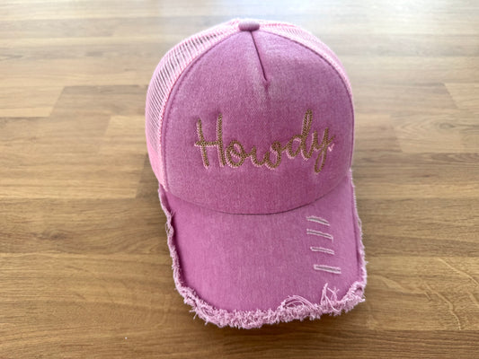 Embroidered Trucker Cap - CHAINSTITCH HOWDY Heart