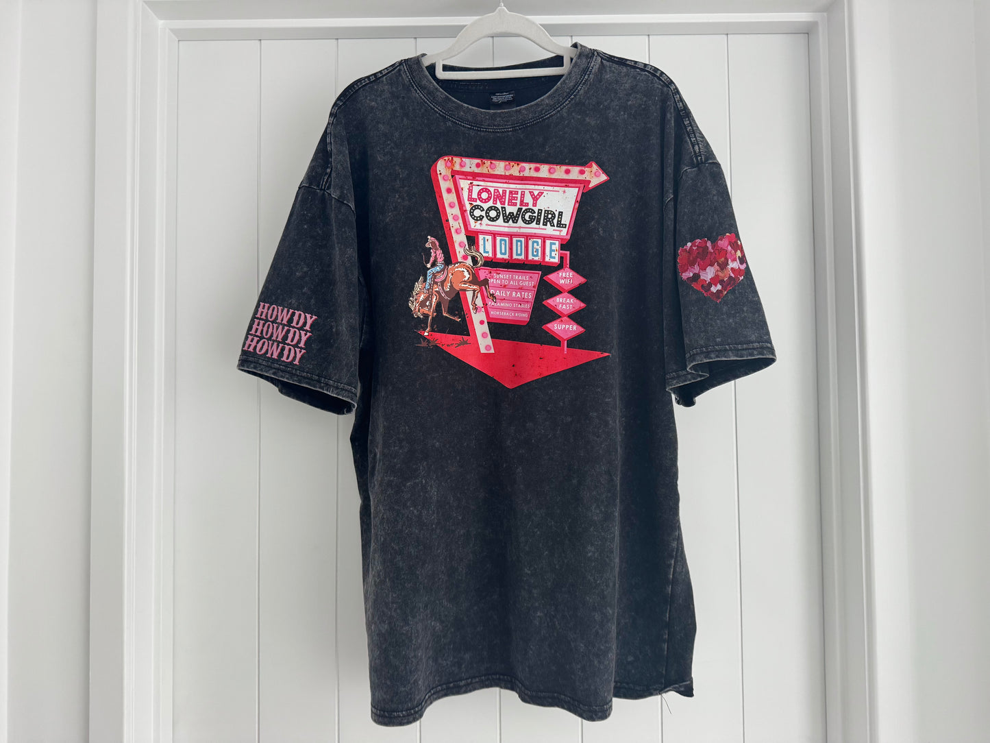 Enzyme Wash Tshirt  - LONELY COWGIRLS