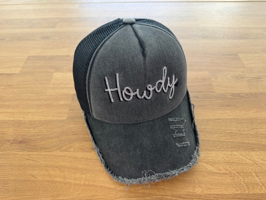 Embroidered Trucker Cap - CHAINSTITCH HOWDY Heart