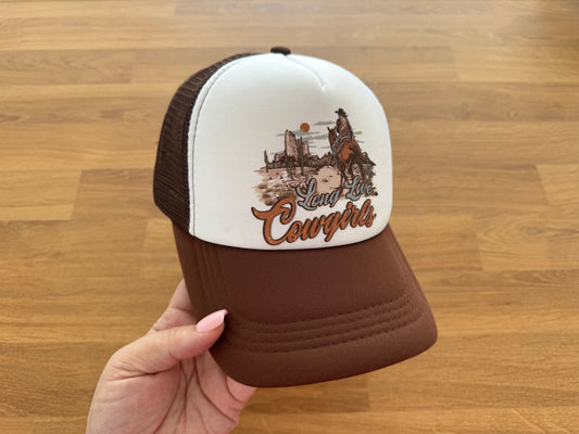 Printed Trucker Cap - Long Live Cowgirls