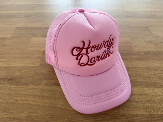Embroidered Trucker Cap - Howdy Darlin'
