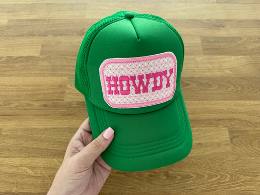 Embroidered Trucker Cap - HOWDY