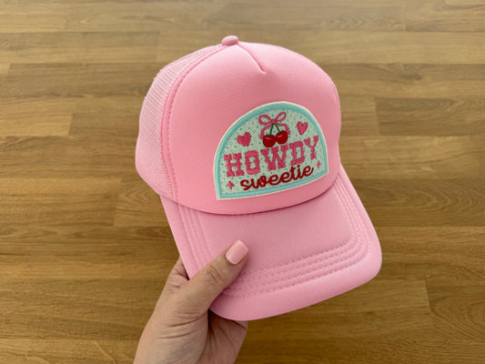 Embroidered Trucker Cap - HOWDY SWEETIE