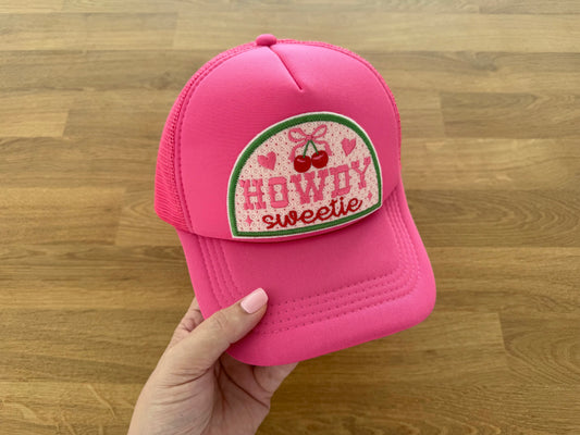 Embroidered Trucker Cap - HOWDY SWEETIE