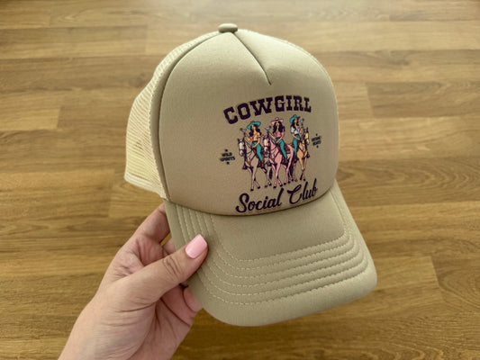Printed Trucker Cap - COWGIRL SOCIAL CLUB