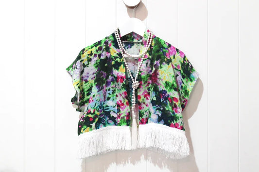 Monet Tassel Kimono - Size 4-6