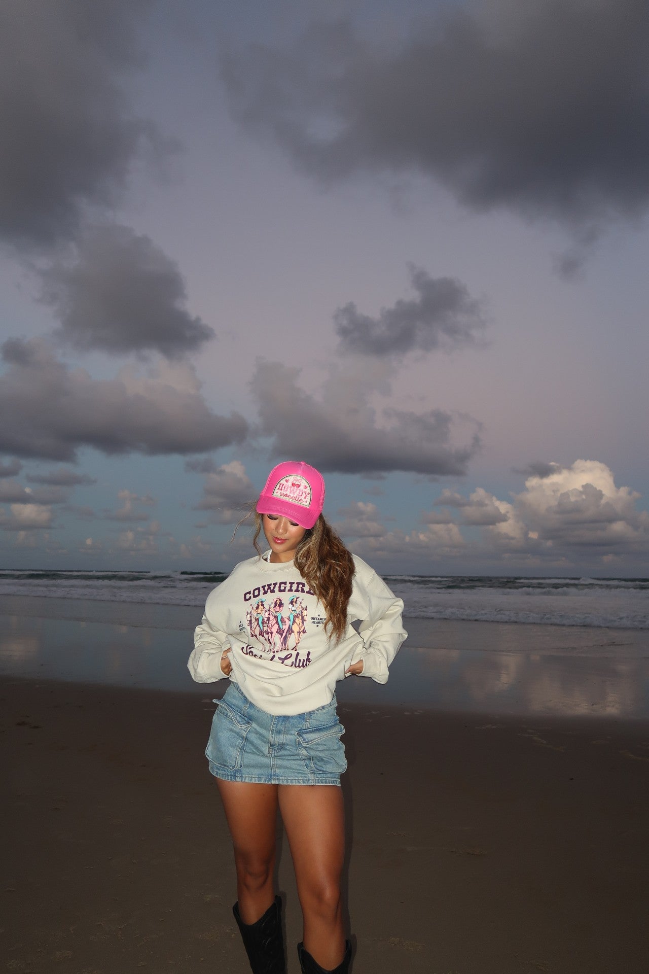 Embroidered Trucker Cap - HOWDY SWEETIE